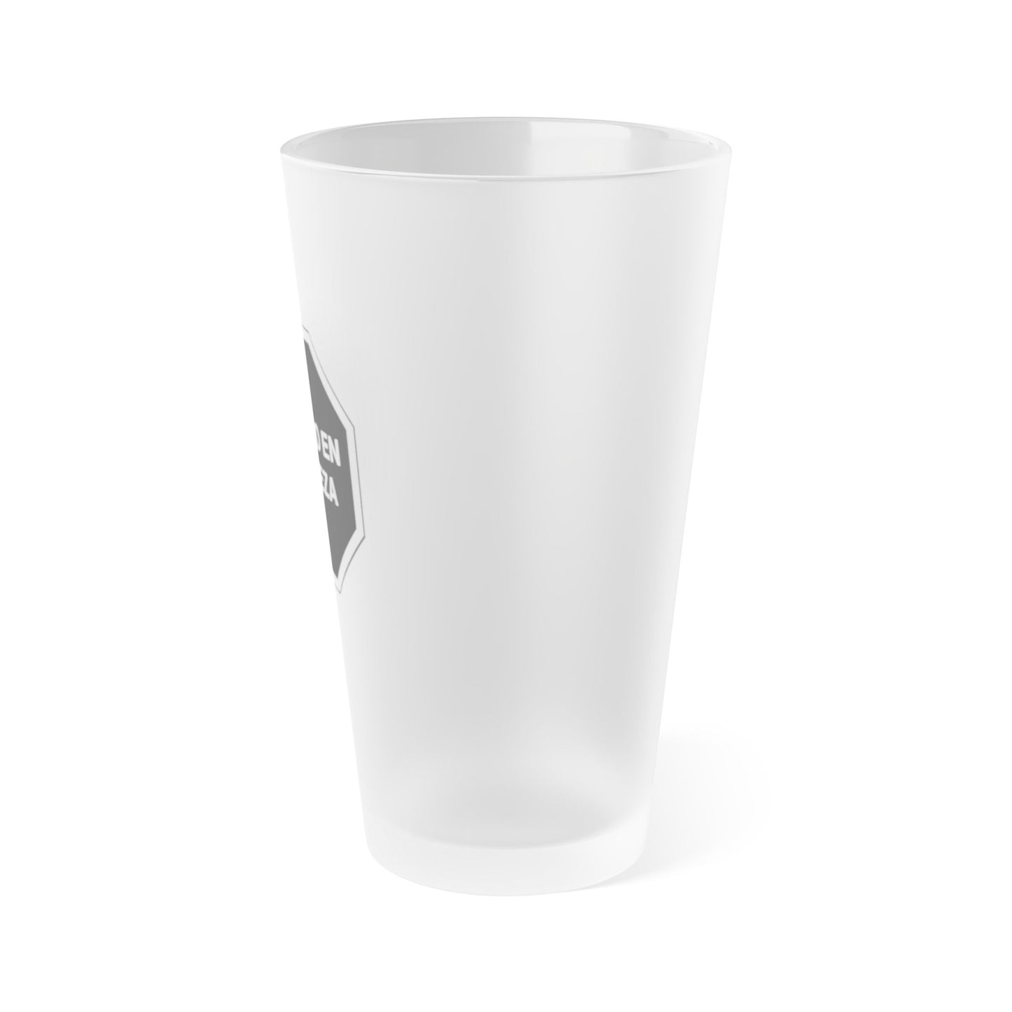 Frosted Beer Pint Glass, 16oz | Perfect for Parties, Birthdays, Gifting, Barware, Men’s Night Out
