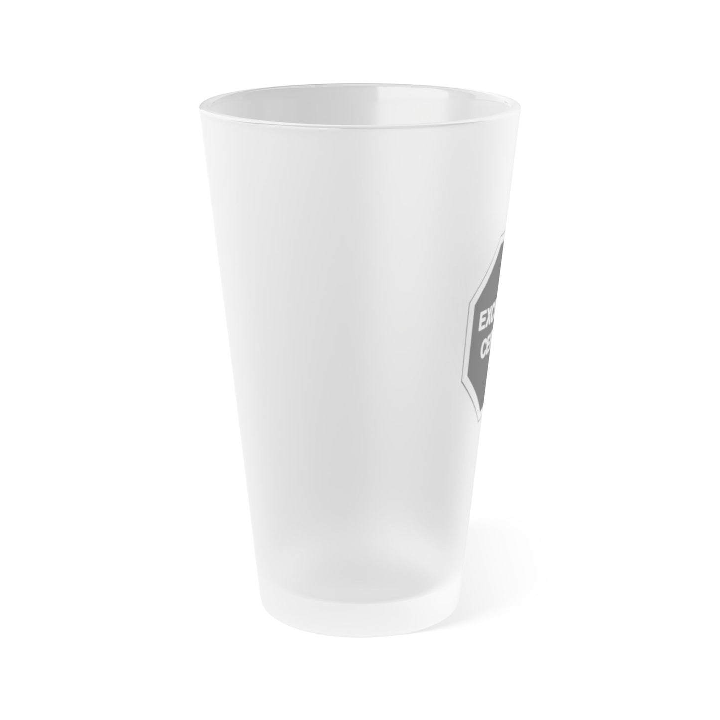 Frosted Beer Pint Glass, 16oz | Perfect for Parties, Birthdays, Gifting, Barware, Men’s Night Out
