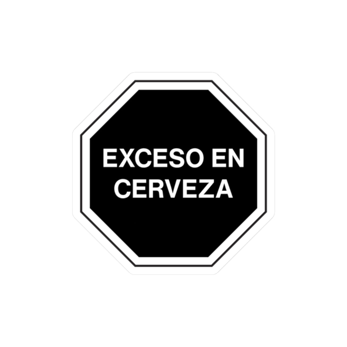 EXCESO EN CERVEZA – Kiss-Cut Sticker | EXCESO EN™