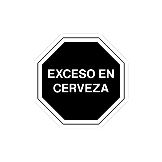 EXCESO EN CERVEZA – Kiss-Cut Sticker | EXCESO EN™
